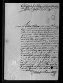 Ofício de Cristovão José Pinheiro de Vasconcelos para o conde de Sampaio sobre pessoal.