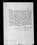 Correspondência de Manuel de Brito Mouzinho para Nuno José de Brito Ferreira Taborda, comandante do Regimento de Cavalaria 10, sobre administração, remessa de relação das praças incapazes de continuarem serviço, guia para o Regimento de Cavalaria 12, de Infantaria 4, armamento, licença, deserções e saúde.