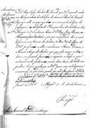 Correspondência do conde de Subserra para várias entidades comunicando que Sua Magestade mandou marchar para a Companhia de Artífices do Arsenal Real do Exército o artífice obreiro do Corpo de Artilharia da extinta Divisão dos Voluntários Reais d'El-Rei, Luís Pereira, e ofício do visconde de Alhandra para o conde de Subserra participando que as ordens foram cumpridas.