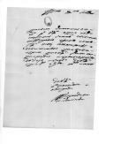 Carta da viscondessa da Lourinhã para D. Miguel Pereira Forjaz, ministro e secretário de Estado dos Negócios da Guerra, sobre o envio de documentos.