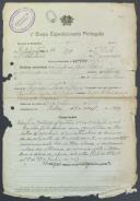 António José Lopes - Soldado - Regimento de Infantaria nº18