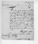 Correspondência de João Lobo Brandão de Almeida para D. Miguel Pereira Forjaz pedindo 100 griletas, a chegada de uma guarnição de Cidade Rodrigo, partida de prisioneiros franceses, informação dos géneros que ficaram em Abrantes, cartas do brigadeiro Luís e de um capaleão das Ordenanças,e acções dos soldados portugueses.