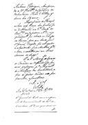 Requerimento de António Rodrigues, anspeçada do 2º Batalhão de Caçadores da Divisão de Voluntários Reais d'El-Rei, em que pedindo passagem para seu irmão, José de Abrantes, soldado do Batalhão de Caçadores nº 7 para o Regimento de Milícias da Covilhã, a fim de poder cuidar da sua família e de seus bens.