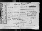 Cédulas de crédito sobre o pagamento dos oficiais do Regimento de Cavalaria 12, durante a época de Vitória, no período da Guerra Peninsular.