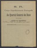 José Maria Batista - Soldado - Regimento de Obuses de Campanha