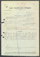 Joaquim da Silva Miguel - Soldado - Regimento de Infantaria nº15