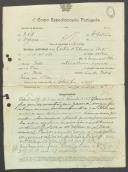 Artur de Oliveira Pinto - Soldado - Regimento de Obuses de Campanha