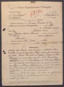 Joaquim Francisco da Cruz - Soldado - Regimento de Infantaria nº2