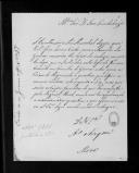 Ofício de Manuel de Brito Mouzinho para D. José Luís de Sousa sobre o pagamento de uma quantia resultante de uma sentença em Conselho de Guerra.