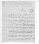 Carta de Jean François Achard, detido no presídio da Trafaria, para D. Miguel Pereira Forjaz, ministro e secretário de Estado dos Negócios da Guerra, pedindo a sua deportação.