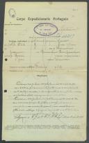 Manuel Joaquim Moreira - Soldado - Regimento de Infantaria nº24