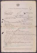 Bernardo Fernandes Laranjo - Soldado - Regimento de Infantaria nº3