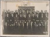 Fotografias de grupo aos elementos que fizeram parte da Comissão dos Padrões da 1.ª Guerra Mundial