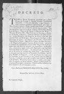 Decreto e cópia sobre a nomeação e composição do governo do Reino durante a ausência do Rei no Brasil.