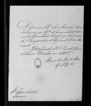 Correspondência de Manuel de Brito Mouzinho para o comandante do Regimento de Infantaria 3 sobre licenças de pessoal.