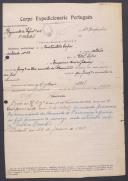 Constantino Lopes - Soldado - Regimento de Infantaria nº2