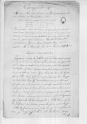 Carta (cópia) com textos escritos pela empresa francesa Jacob Dohrman e Cia., por Luís de Vasconcelos e Sousa e Jacinto Fernandes da Costa Bandeira sobre uma dívida do último à primeira. 