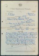 Herminio Augusto - Soldado - Regimento de Infantaria nº10