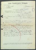 Manuel de Jesus - Soldado - Regimento de Infantaria nº24