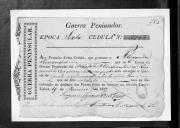 Cédulas de crédito sobre o pagamento dos soldados do Regimento de Cavalaria 4, durante a 6ª época, no período da Guerra Peninsular.
