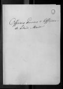 Relações da repartição do Ajudante General sobre os oficiais do Estado Maior para aplicação da circular de 6 de Julho de 1818.
