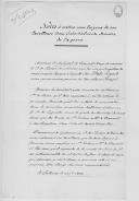 "Notes à mettre sous les yeux de son excellence D. João D'Almeida, ministre de la Guerre".