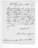 Ofícios de Manuel de Brito Mouzinho para Gregório Gomes da Silva pedindo uma cópia do decreto que aprovou a promoção do Regimento de Infantaria 17.