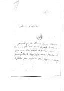 Carta do tenente-coronel conde Bruno Maëlieu, do Regimento de Infantaria de Campo Maior, para D. João de Almeida de Melo e Castro, secretário de Estado dos Negócios da Guerra, solicitando o seu regresso a França, por motivo da morte de sua mãe.
