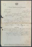José Fernandes da Silva - Soldado - Regimento de Infantaria nº8