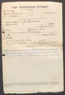 José Rosa Cristina - Soldado - Regimento de Infantaria nº2