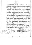 Correspondência assinada por António Luís de Sampaio e dirigida a António Joaquim Bandeira, relativa às ordens do marechal lord Beresford, marquês de Campo Maior, sobre os militares que devem ser fornecidos pelo Regimento de Cavalaria nº10 para o Corpo dos Voluntários Reais do Príncipe.