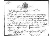 Correspondência de D. Miguel Pereira Forjaz para Joaquim Zeferino Teixeira pedindo informações sobre requerimentos de um oficial e do soldado Jordão Francisco da Divisão dos Voluntários Reais do Príncipe.