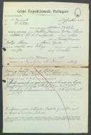 António Joaquim Barbosa Oliveira - Soldado - Regimento de Infantaria nº24