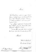 Ofício do tenente-coronel Louis d'Alincourt, comandante da Artilharia do forte de São Julião da Barra, para Miguel de Arriaga Brum da Silveira.