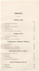 Instruções para o emprego de: telefone EE-8, telefone TP-9, amplificador telefónico EE-89-A, indicadores BD-71 e BD-72 e central telefónica TC-12