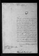 Ofício de Francisco José Barreto de Saldanha para Ricardo Blunt, sobre as mesadas do seu filho Sebastião Barreto de Saldanha do Regimento de Infantaria 5.