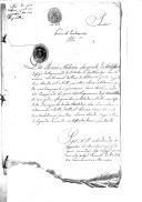 Requerimento de Tomé António, sargento do Regimento de Artilharia do Alentejo, dirigido ao secretário de Estado dos Negócios da Guerra, João de Almeida de Melo e Castro.