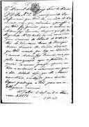 Ofício de D. Miguel Pereira Forjaz para Manuel de Sampaio Freire de Andrade, referente ao soldado do 3º Batalhão dos Voluntários Reais do Príncipe, António Francisco, e os motivos que o levaram a desertar.