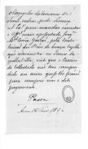 Correspondência de José da Cunha Fialho, desembargador e corregedor da comarca de Torres Vedras, para D. Miguel Pereira Forjaz, ministro e secretário de Estado dos Negócios da Guerra, sobre pedido de licença, forragens, Intendência Geral dos Transportes, abastecimentos e segurança.