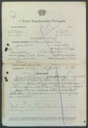 Casimiro da Costa Pereira - Soldado - Regimento de Infantaria nº29