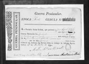 Cédulas de crédito sobre o pagamento dos oficiais do Regimento de Cavalaria 4, durante a época do Porto, no período da Guerra Peninsular.