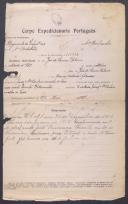 José de Sousa Ribeiro - Soldado - Regimento de Infantaria nº2