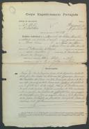 Manuel da Silva Arantes - Soldado - Regimento  de Infantaria nº29