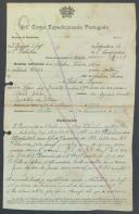 Adelino Ferreira Nery - Soldado - Regimento de Infantaria nº14