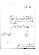 Correspondência de João Nepomuceno de Macedo, comandante do 1º Regimento de Cavalaria, para José de Barros e Abreu, comandante do 2º Regimento de Cavalaria, remetendo dois ofícios dos comandantes das forças da Divisão dos Voluntários Reais d'El-Rei, relativos a uma ordem para operações e a roubos de fruta por parte dos soldados.