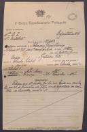 Elisário Gomes Carriço - Soldado - R.I.1