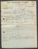 José da Cunha Lima - Soldado - Regimento de Infantaria nº3
