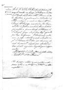 Ofício do conde de Barbacena Francisco comunicando ao visconde de Alhandra que mande receber na Companhia de Veteranos da Torre de S. Vicente de Belém o soldado Florêncio dos Santos Agostinho, que pertenceu ao 1º Regimento de Cavalaria da Divisão de Voluntários Reais d'El-Rei.