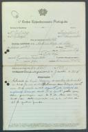 António Lopes da Silva - Soldado - Regimento de Infantaria nº8