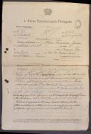 Alipio Francisco Gomes - Soldado - Regimento de Infantaria nº6